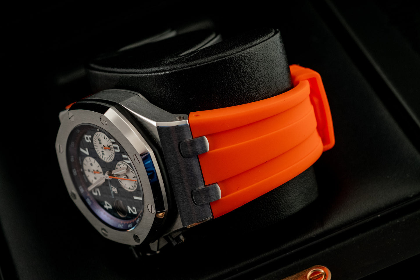 Audemars Piguet Royal Oak Offshore Chronograph Navy Box & Papers 42mm Extra Strap Ref 26470ST.OO.A027CA.01