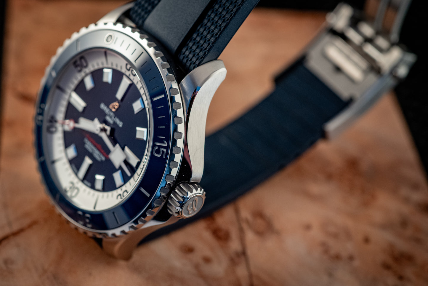 Breitling 2025 Superocean Automatic Diver 42MM Blue/White Dial Ref A17378 Box And Papers