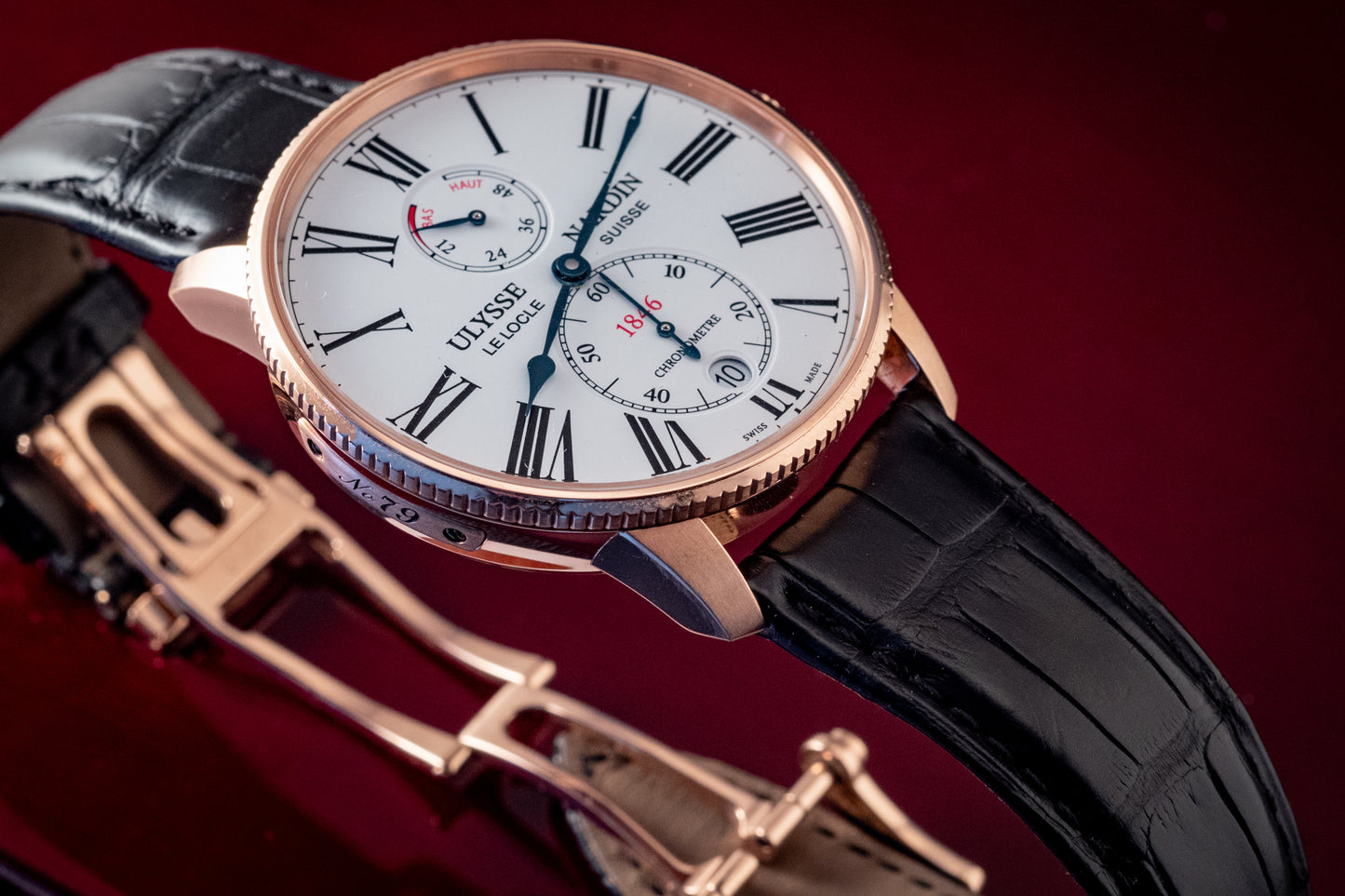 Ulysse Nardin Marine Torpilleur Rose Gold 42mm Rose Gold Box And Papers Ref 1182-310/40