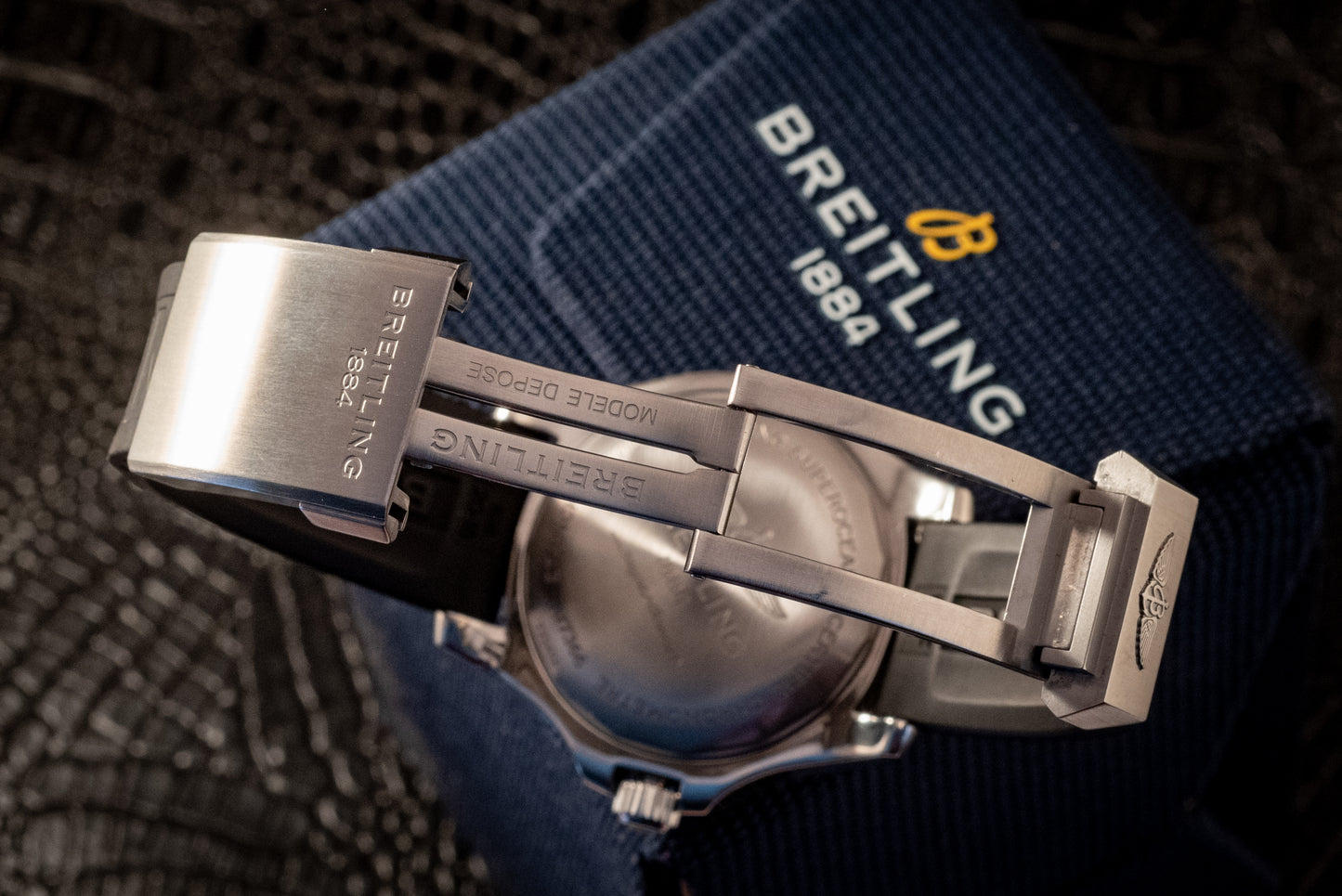 Breitling Superocean 42mm 2022 Service Paperwork Box And Papers Travel Pouch Ref A17366021B1S2