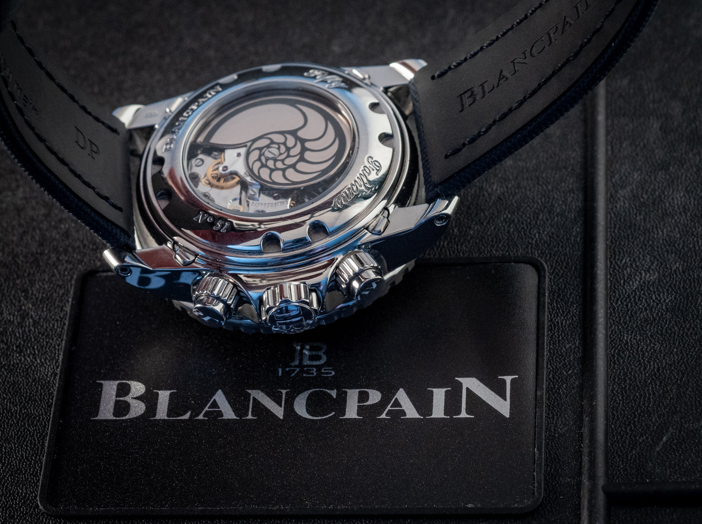Blancpain Fifty Fathoms Blue Dial Box And Papers MSRP $32,300 2023 Service Papers Ref 5066f-1140-52b