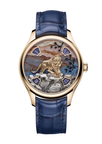 Vacheron Constantin Les Cabinotiers Les Cabinotiers Imperial Tiger Pink Gold / Bloe Wood : Ref Number 7600C/000R-B445