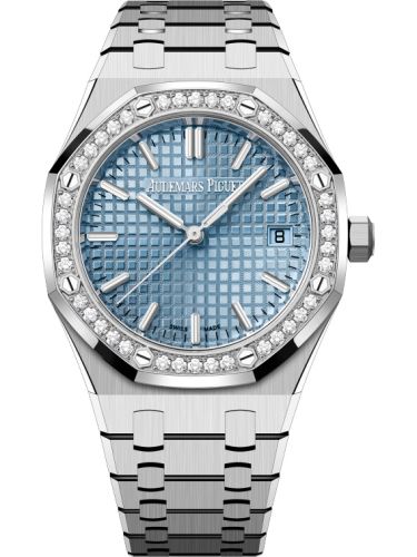 Audemars Piguet Royal Oak Selfwinding 34 Stainless Steel - Diamond / Ice Blue : Ref Number 77451ST.ZZ.1361ST.03