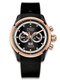 Zenith El Primero Rattrapante PVD / Rose Gold / Black : Ref Number 78.2050.4026/91.R530