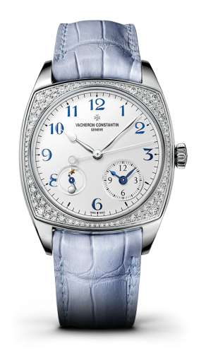 Vacheron Constantin Harmony Dual Time Small Model White Gold / Diamond / Blue Numerals : Ref Number 7805S/000G-B052