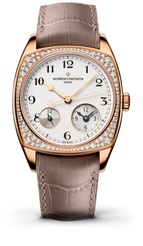 Vacheron Constantin Harmony Dual Time Pink Gold With Diamonds / Black Numerals : Ref Number 7805S/000R-B140