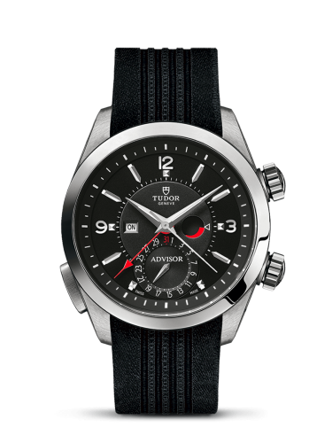 Tudor Heritage Advisor Stainless Steel / TItanium / Black / Silk : Ref Number 79620TN-0004