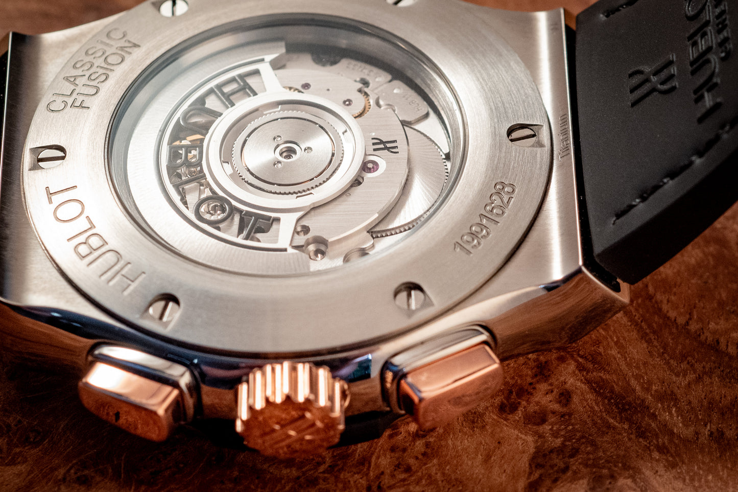 Hublot Classic Fusion Chronograph 45MM King Rose Gold Titanium 2024 E Warranty Papers Reference 521.NO.1181.LR