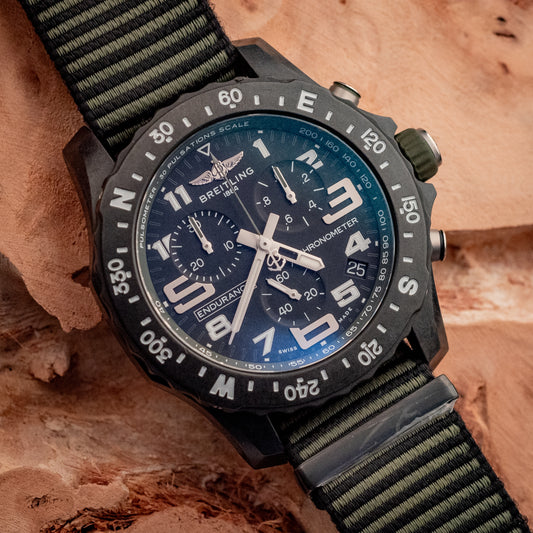 Breitling Endurance Pro Kelly Green 44MM Slater Strap 2022 Box And Papers Ref X82310