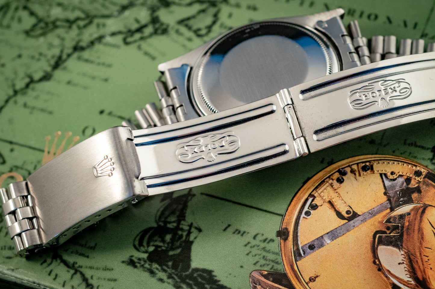 Rolex Datejust Stainless Steel Silver Stick Dial Jubilee Band Ref 1603