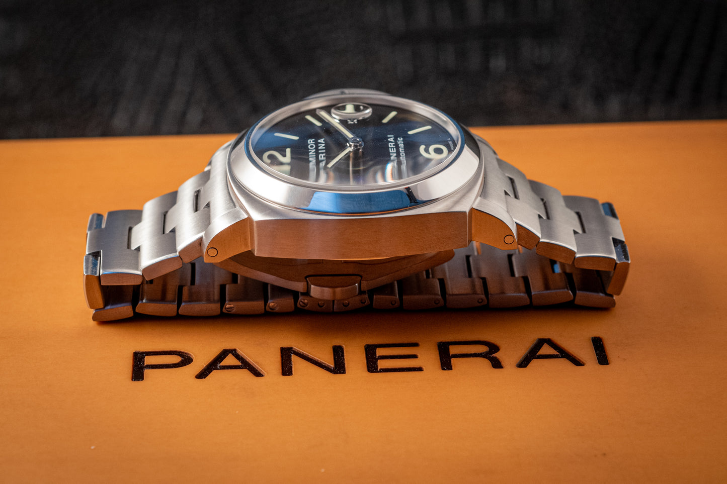 Panerai Luminor Marina On Bracelet Box And Papers Ref PAM00299