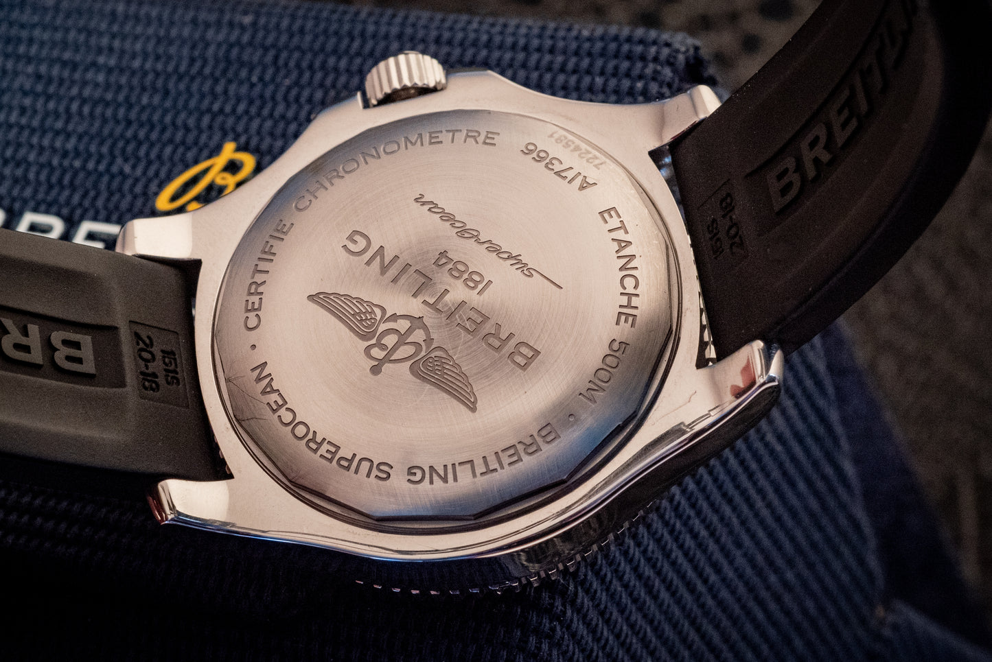 Breitling Superocean 42mm 2022 Service Paperwork Box And Papers Travel Pouch Ref A17366021B1S2