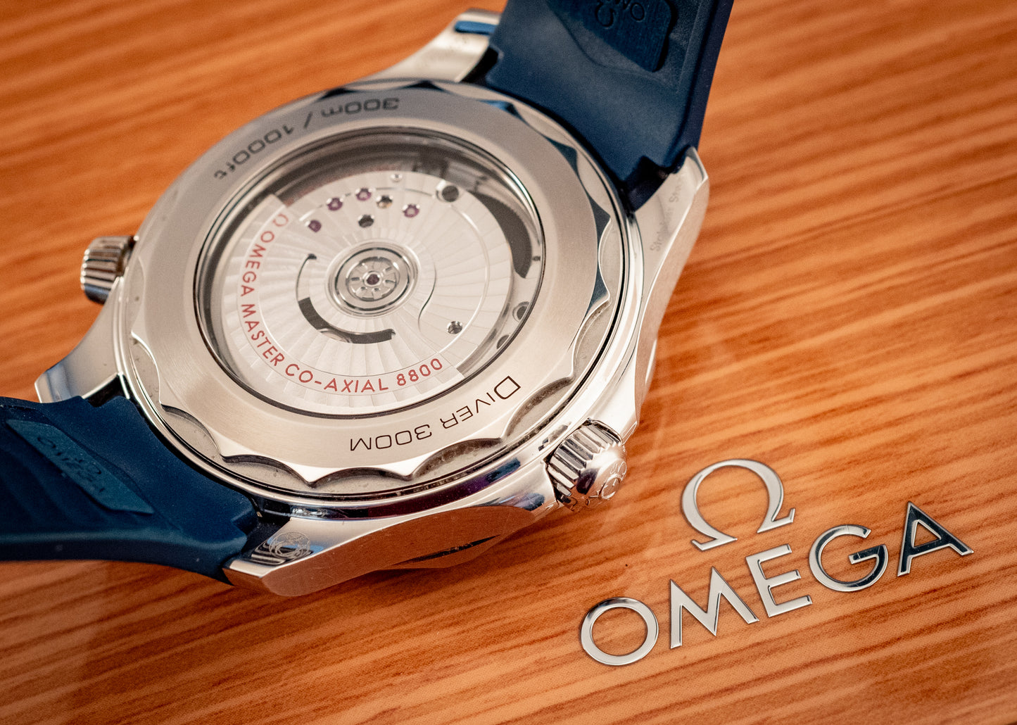 Omega Seamaster Diver 300MM Blue Dial Rubber 2020 Ref 210.32.42.20.03.001 Box And Papers