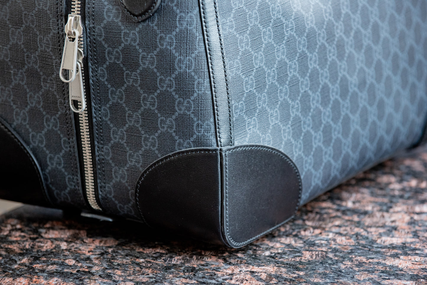 Gucci Black Medium Duffle Bag With Strap And Purchase Receipt Current MSRP Over $2500!