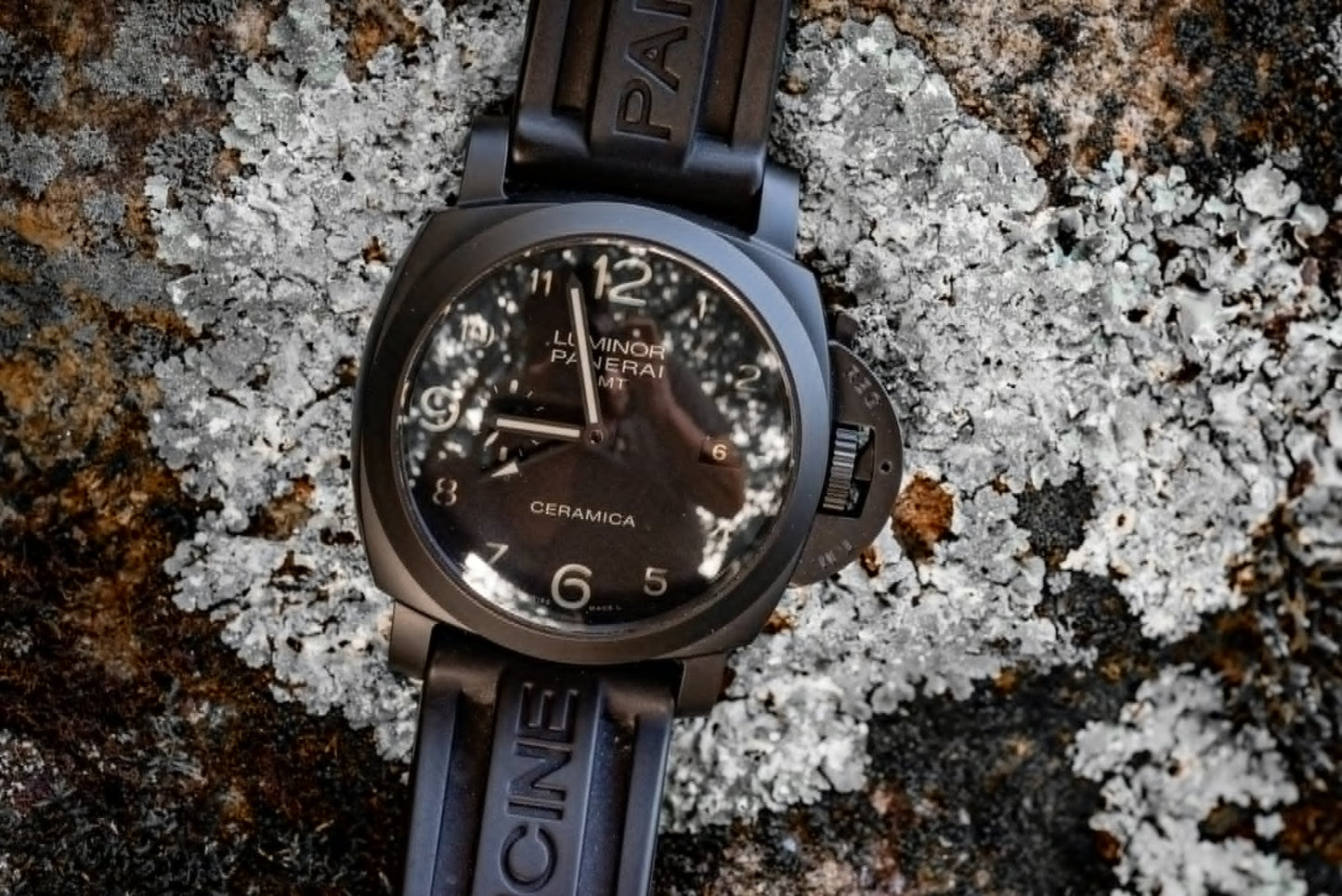 Panerai Luminor 1950 Ceramic 2016 2 Extra Leather Straps Box And Papers Ref PAM00441
