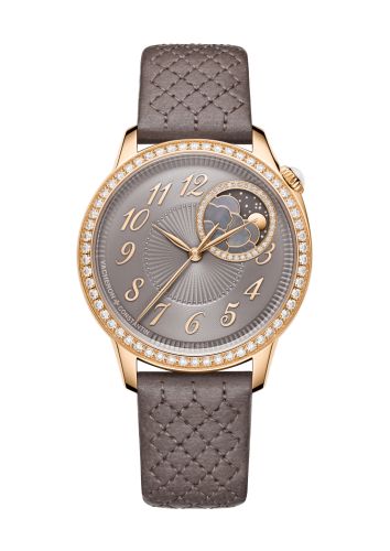 Vacheron Constantin Ìäg̩rie Moonphase 37 Pink Gold - Diamond / Taupe : Ref Number 8005F/000R-B958
