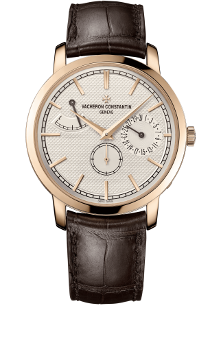 Vacheron Constantin Traditionnelle Manual-Winding Date and Power Reserve Pink Gold / Silver : Ref Number 83020/000R-9909