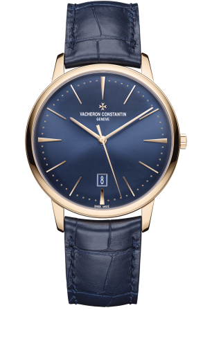 Vacheron Constantin Patrimony Contemporaine Self-Winding Pink Gold / Blue : Ref Number 85180/000R-B515