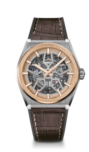 Zenith Defy Classic 41mm Titanium / Rose Gold / Alligator : Ref Number 87.9001.670/79.R589