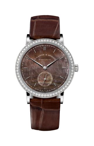 A. Lange & Sšhne Saxonia White Gold / Diamond / Brown : Ref Number 878.038
