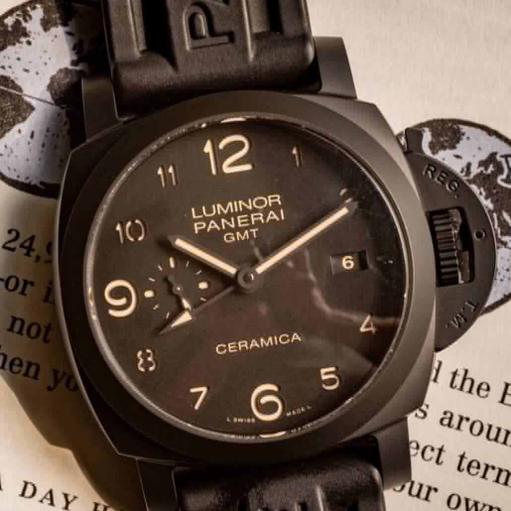 Panerai Luminor 1950 Ceramic 2016 2 Extra Leather Straps Box And Papers Ref PAM00441