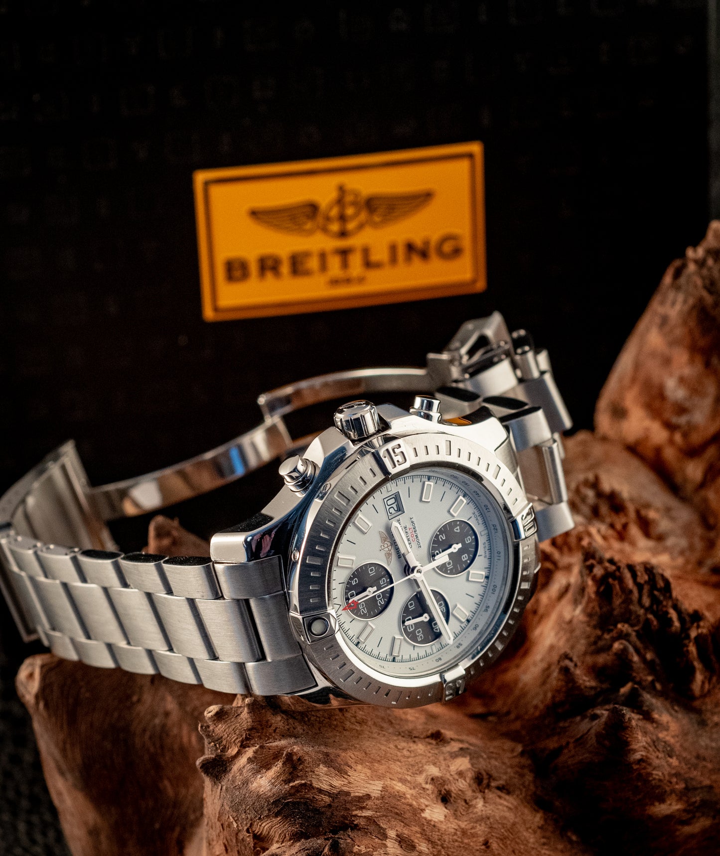 Breitling Colt Automatic Chronograph Box And Papers Extra Strap Ref A13388
