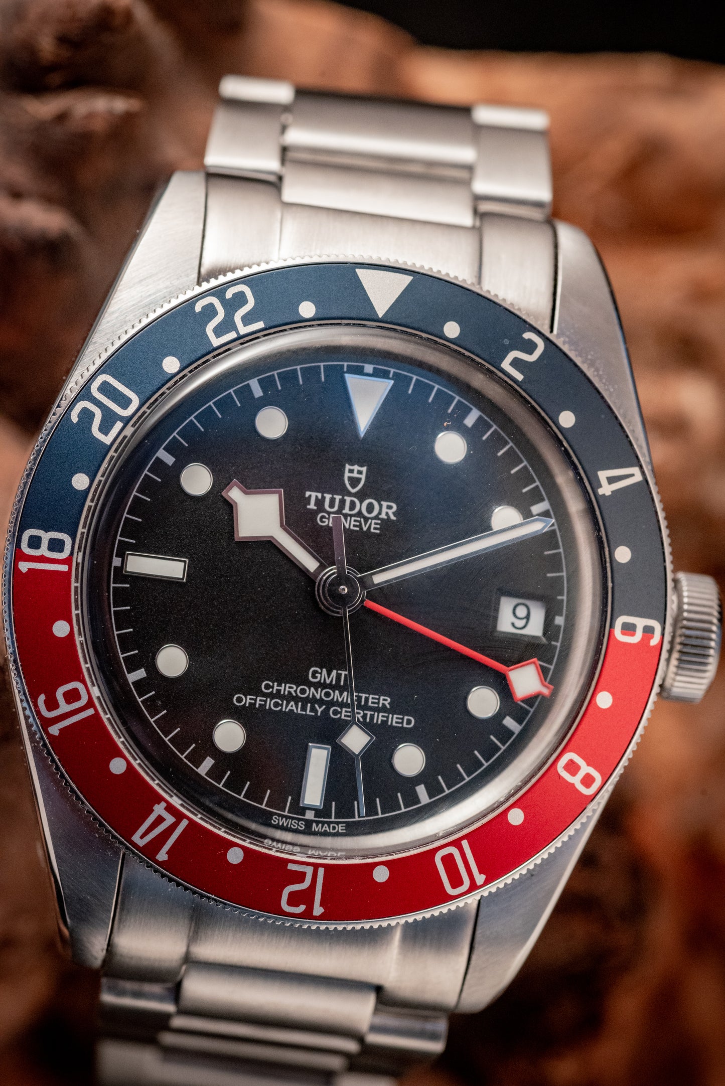 Tudor Black Bay GMT Pepsi 3 Straps Box And Papers Ref 79830RB