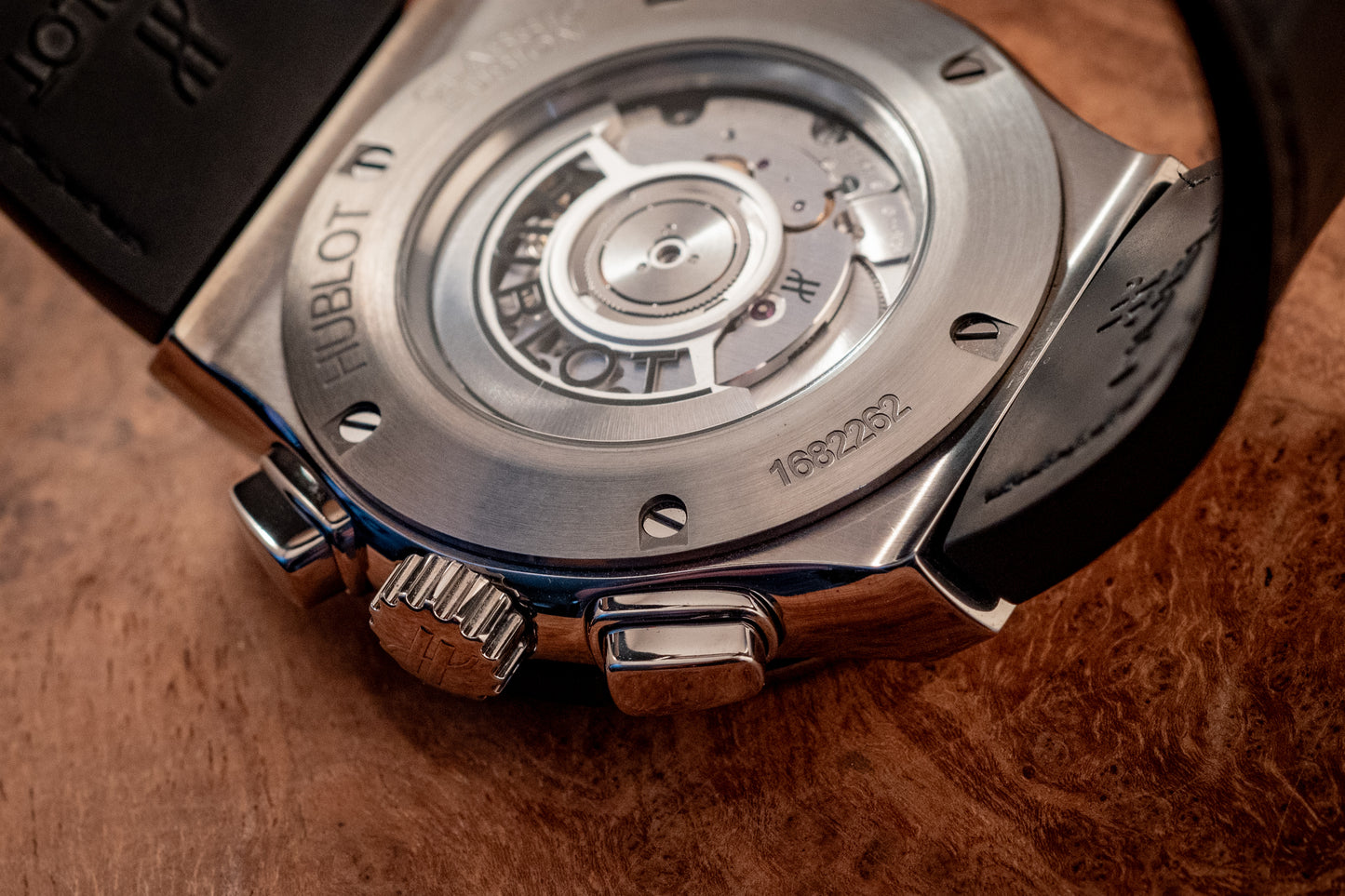 Hublot Classic Fusion Chronograph 45MM Titanium Racing Grey 2024 E Warranty Papers Reference 521.NX.7071.LR