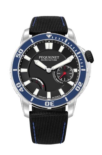 Pequignet Royale 300 Black-Blue / Canvas : Ref Number 9051443CN
