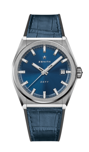 Zenith Defy Classic Titanium / Blue / Alligator : Ref Number 95.9000.670/51.R584