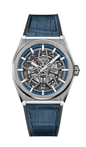 Zenith Defy Classic Titanium / Skeleton / Alligator : Ref Number 95.9000.670/78.R584