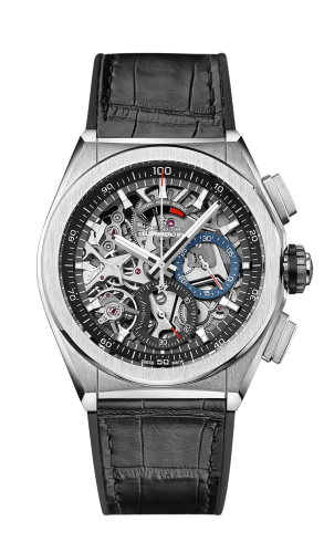 Zenith Defy El Primero 21 Titanium / Skeleton / Alligator : Ref Number 95.9000.9004/78.R582