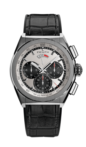 Zenith Defy El Primero 21 Titanium / Silver Panda / Alligator : Ref Number 95.9001.9004/01.R582