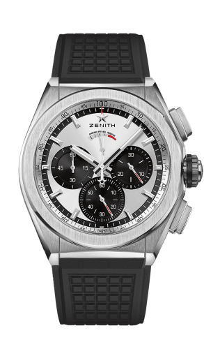 Zenith Defy El Primero 21 Titanium / Silver Panda / Rubber : Ref Number 95.9001.9004/01.R782
