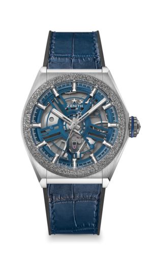Zenith Defy Inventor Titanium / Aeronith / Blue / Alligator : Ref Number 95.9001.9100/78.R920