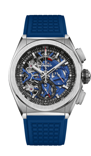 Zenith Defy El Primero 21 Titanium / Skeleton / Rubber : Ref Number 95.9002.9004/78.R590