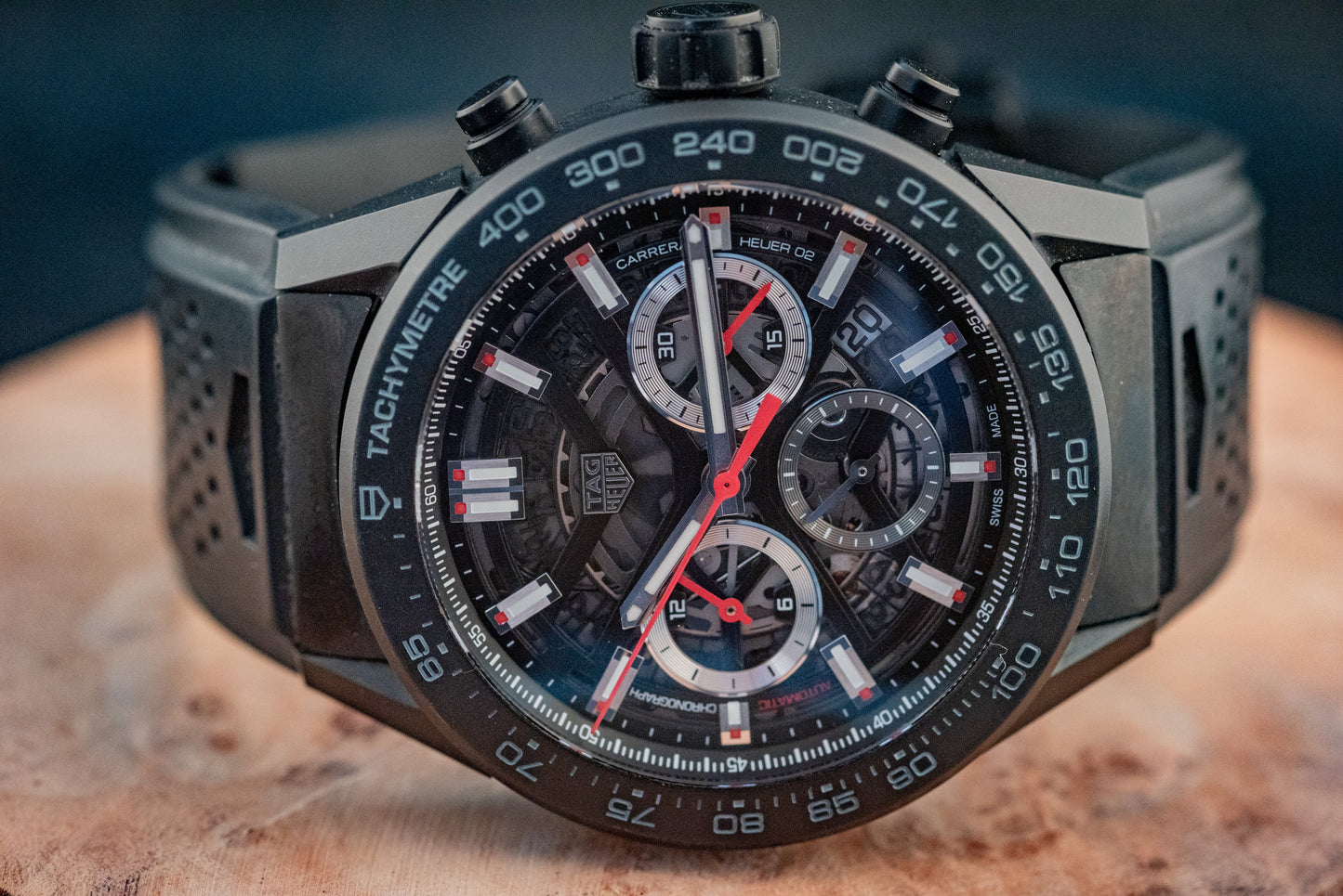 TAG Heuer Carrera Caliber Heuer 02 Chronograph CBG2A90.FT6173 Box And Papers Original Purchase Receipt