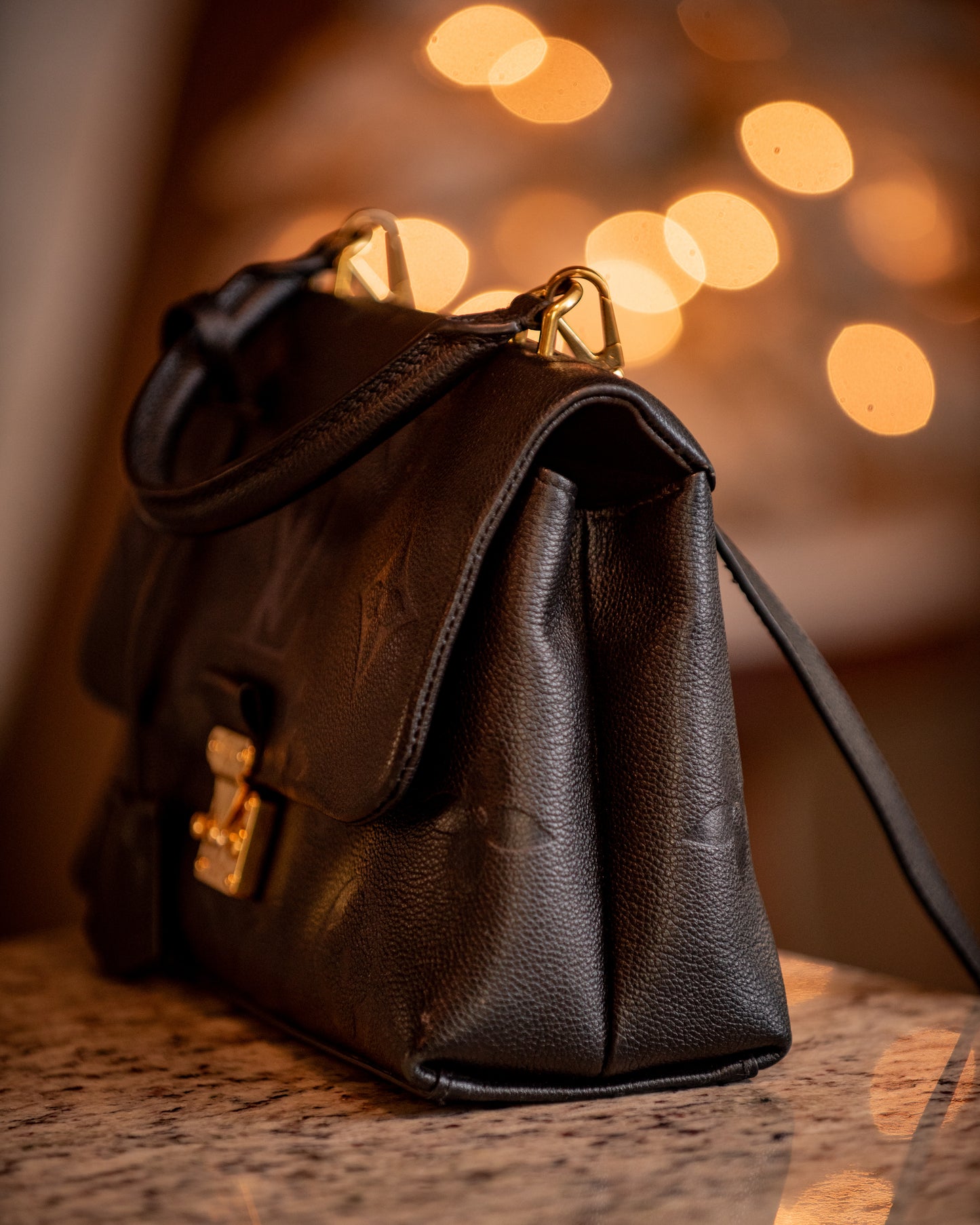 Louis Vuitton Madeleine MM Empreinte Top Handle Handbag Shoulder Strap Box LegitGrails Auth Papers