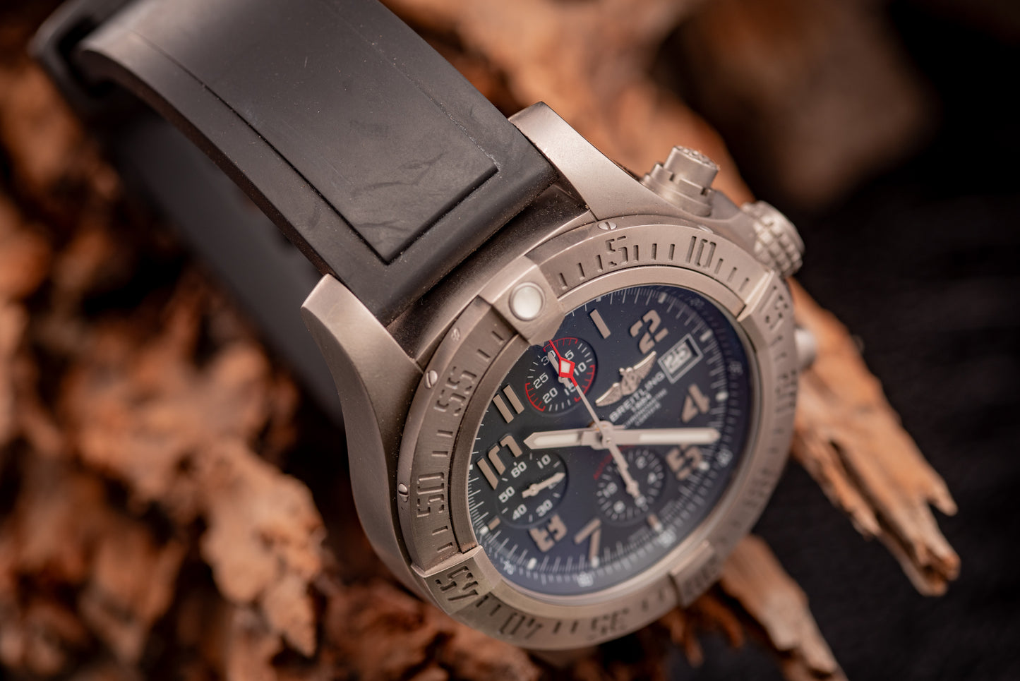 Breitling Avenger Bandit Titanium Ref Number E1338310/M534 Box And Papers 2 Additional Straps