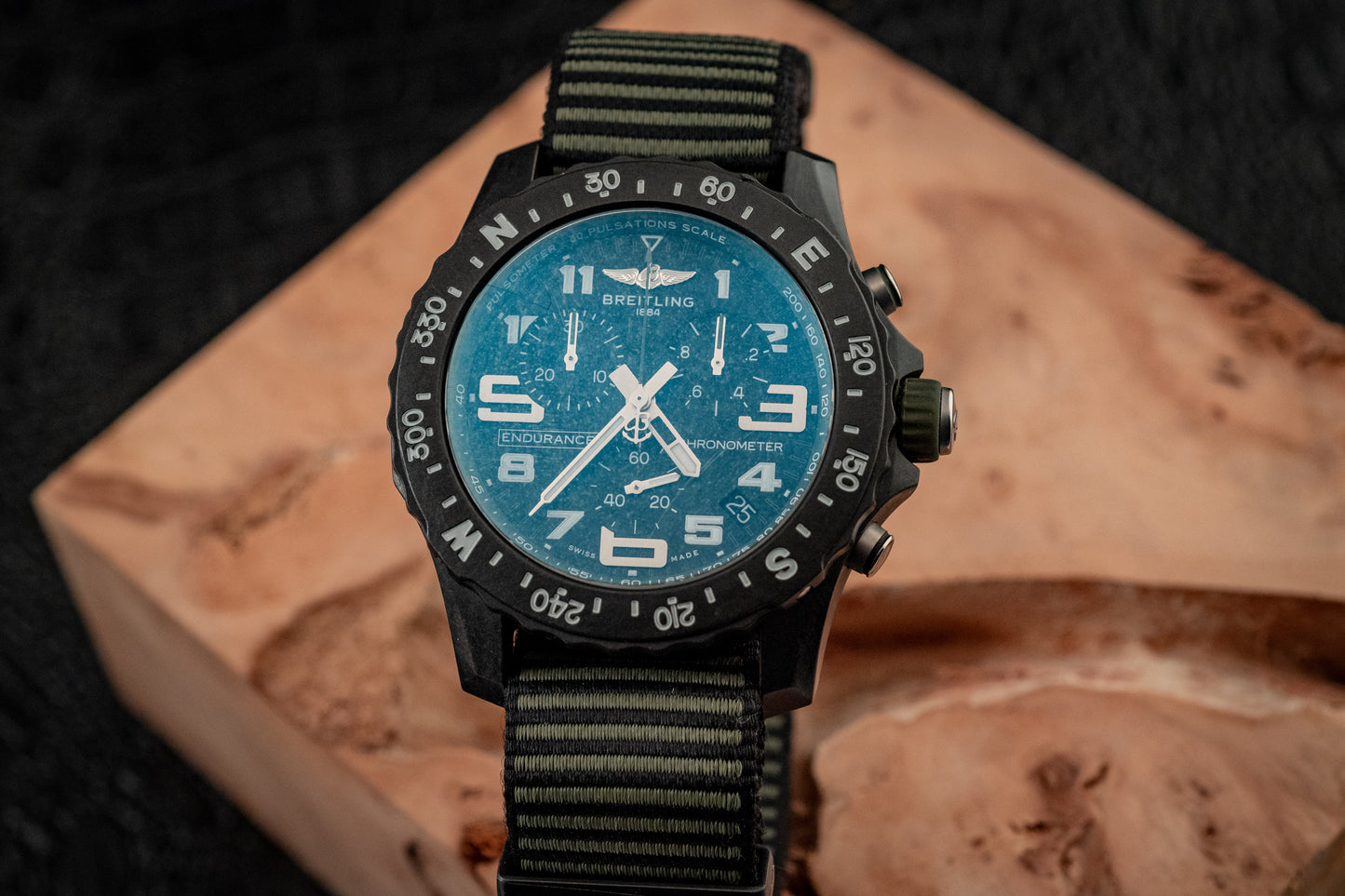 Breitling Endurance Pro Kelly Green 44MM Slater Strap 2022 Box And Papers Ref X82310