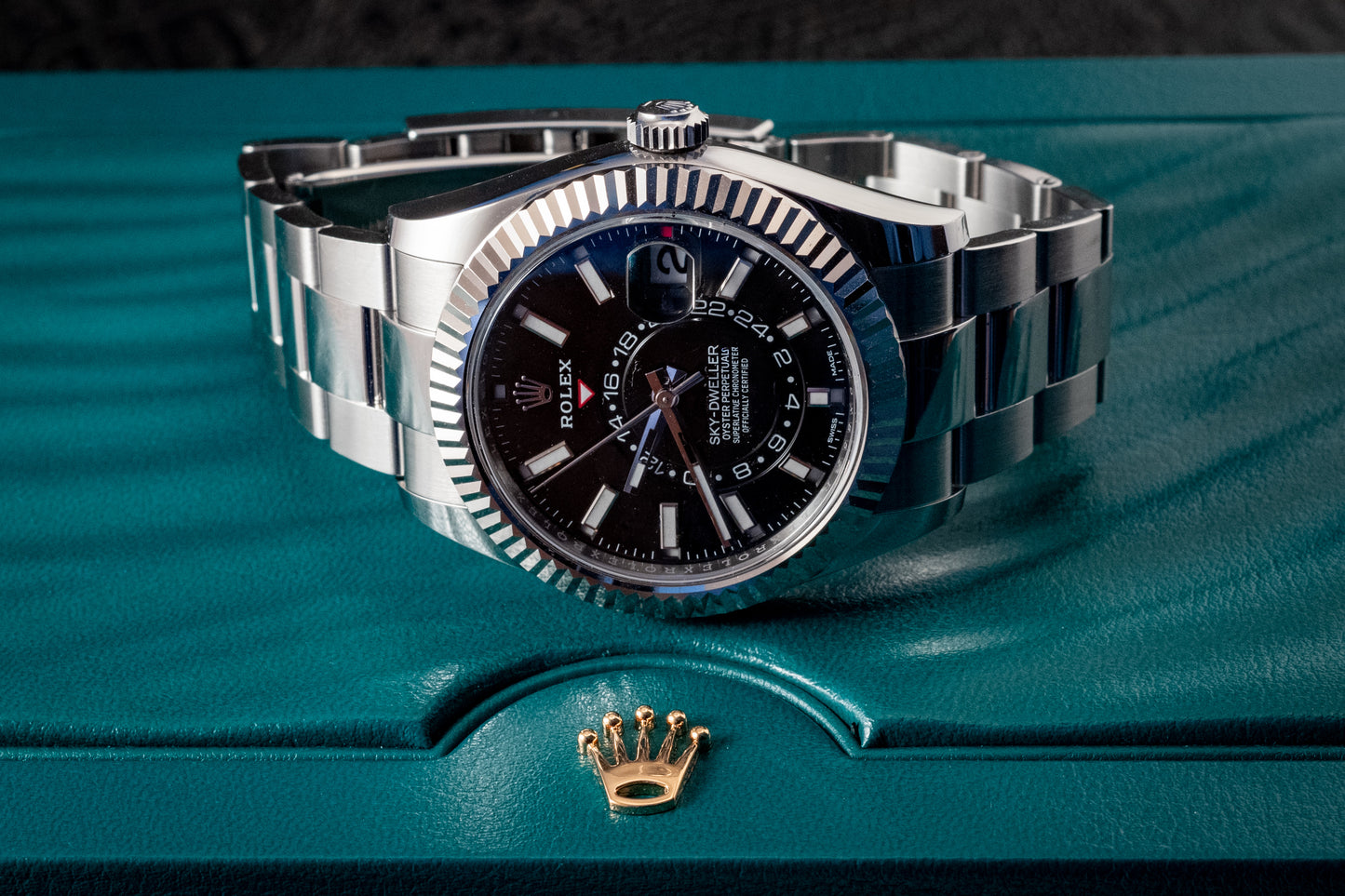 Rolex Sky Dweller 42mm Black Dial 2023 Box And Papers Ref 326934