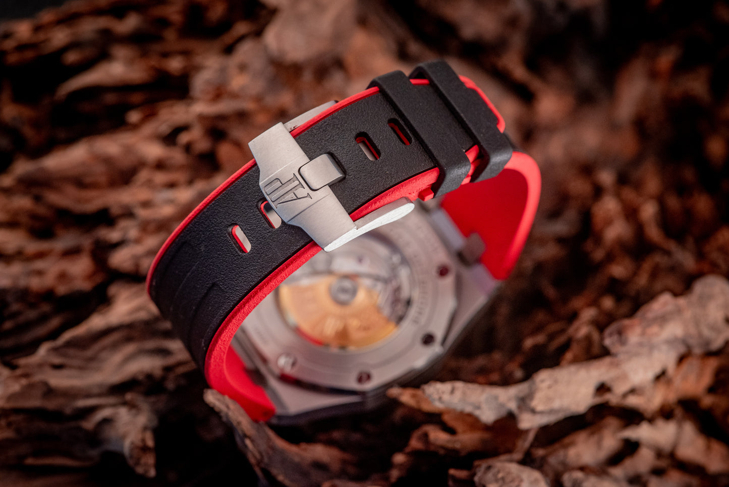Audemars Piguet Royal Oak Offshore Chronograph 26470ST.OO.A101CR.01 “VAMPIRE” Black Dial Red Accents Chronograph Stainless Steel 42mm Box And Papers