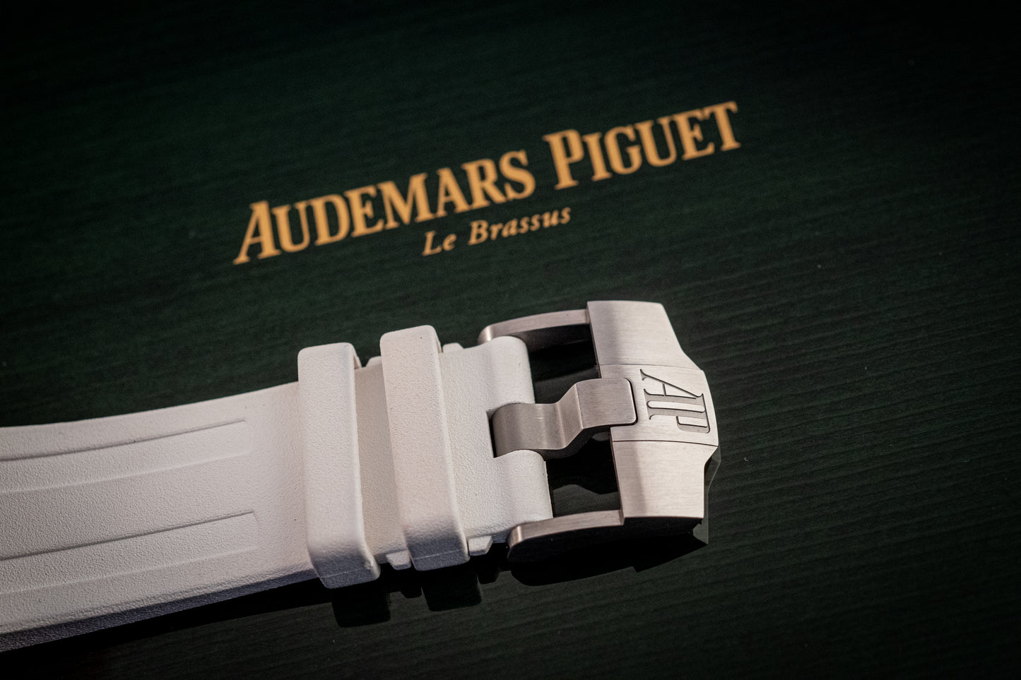 Audemars Piguet Royal Oak Offshore Diver White Dial Additional Blue Strap Box And Papers Ref 15710ST.OO.A010CA.01