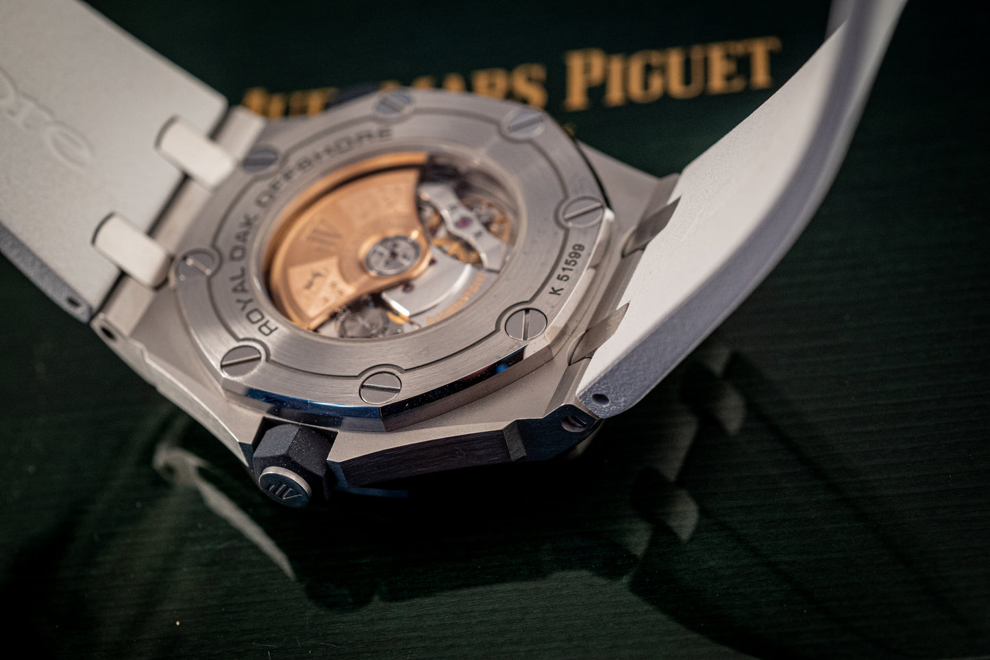 Audemars Piguet Royal Oak Offshore Diver White Dial Additional Blue Strap Box And Papers Ref 15710ST.OO.A010CA.01
