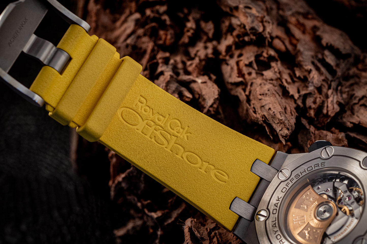 Audemars Piguet Royal Oak Offshore Funky Colors Yellow On Yellow Strap Box And Papers 15710ST.OO.A051CA.01