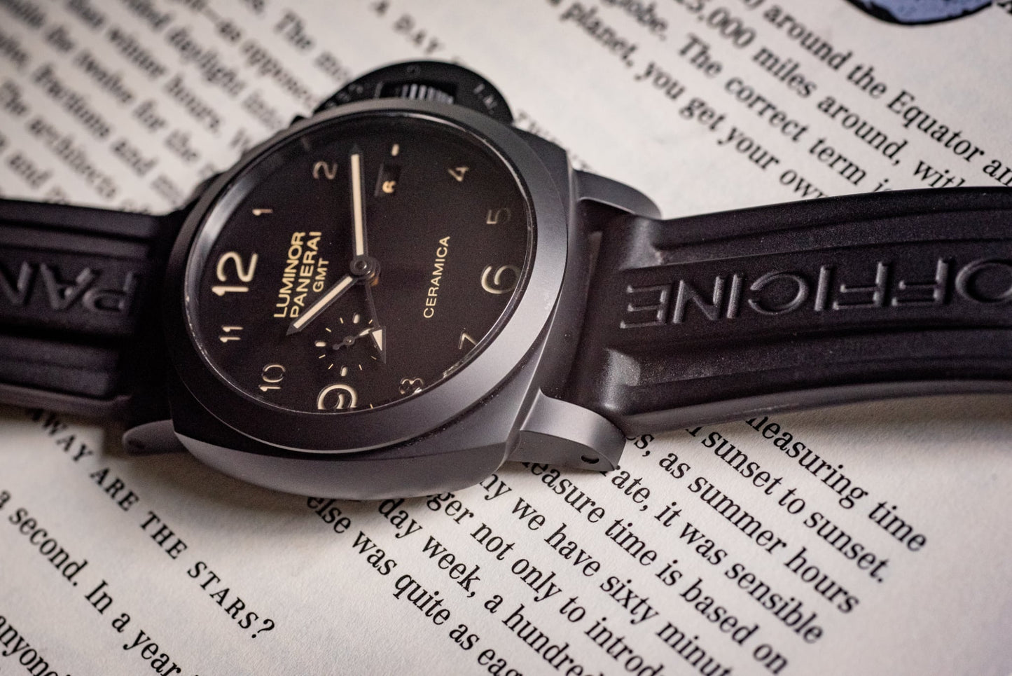 Panerai Luminor 1950 Ceramic 2016 2 Extra Leather Straps Box And Papers Ref PAM00441