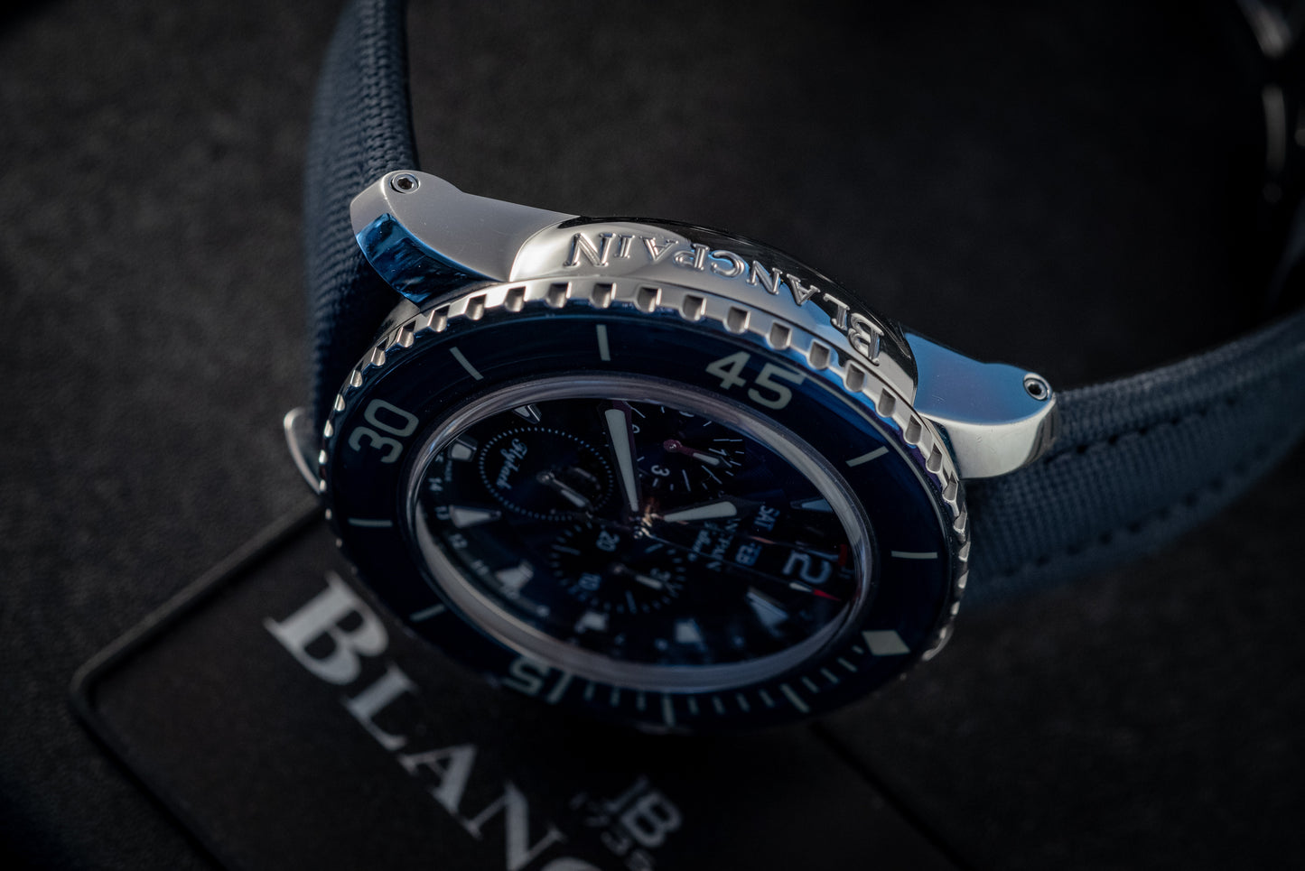 Blancpain Fifty Fathoms Blue Dial Box And Papers MSRP $32,300 2023 Service Papers Ref 5066f-1140-52b