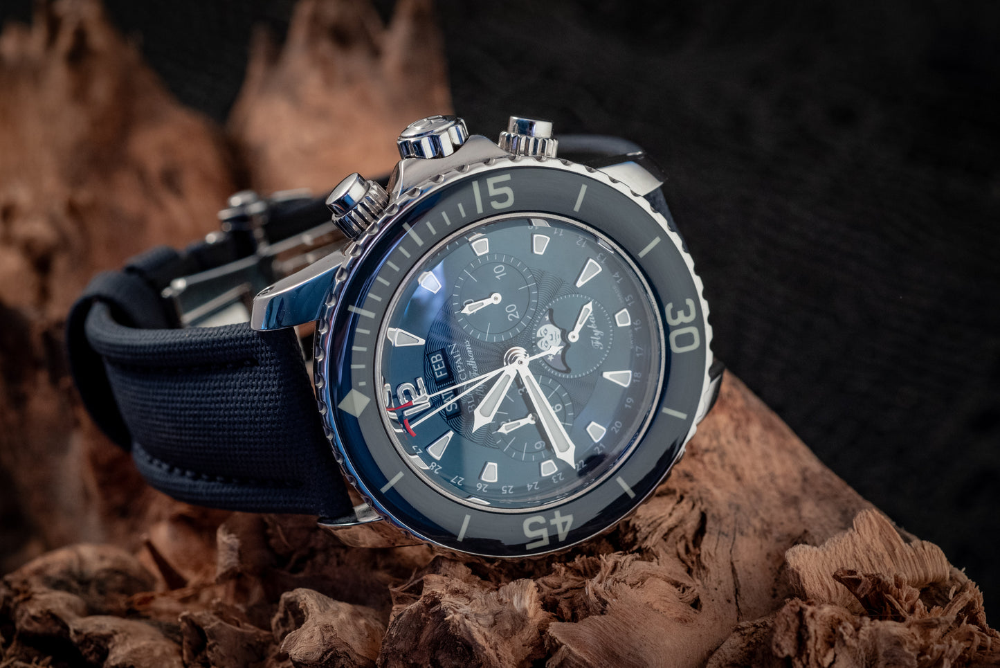 Blancpain Fifty Fathoms Blue Dial Box And Papers MSRP $32,300 2023 Service Papers Ref 5066f-1140-52b