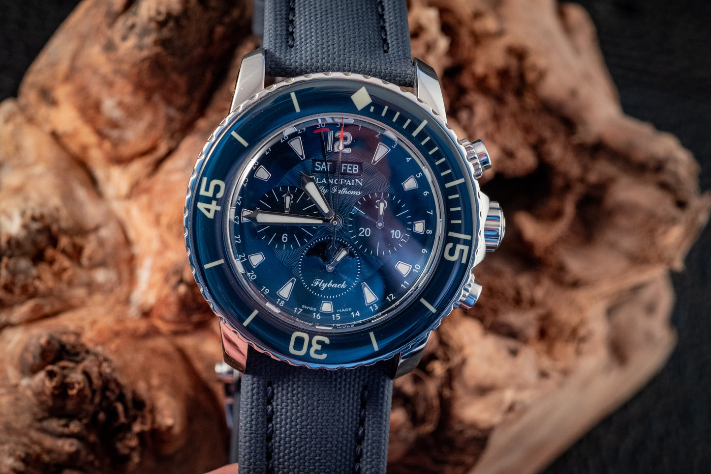 Blancpain Fifty Fathoms Blue Dial Box And Papers MSRP $32,300 2023 Service Papers Ref 5066f-1140-52b