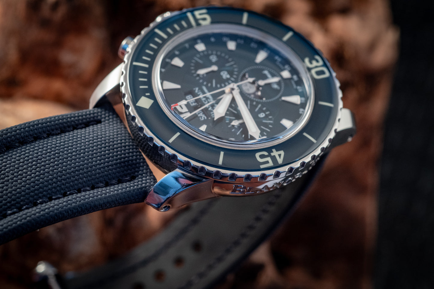 Blancpain Fifty Fathoms Blue Dial Box And Papers MSRP $32,300 2023 Service Papers Ref 5066f-1140-52b